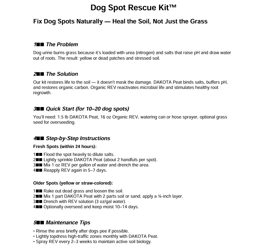 Dog Spot Rescue Kit