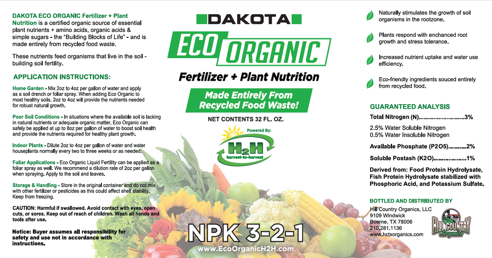 commercial organic liquid fertilizer Eco-Organic 3-2-1 – Sustainable Liquid Fertilizer & Biostimulant – OrganicRev