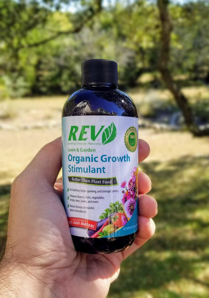 plant growth liquid fertilizer REV Organic Liquid Plant Food 8 oz